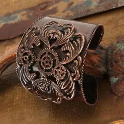 Elope Steampunk Antique Copper Costume Jewelry Cuff Adult