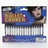 Forum Novelties Punk Rock White & Silver Bullet Choker Costume Accessory