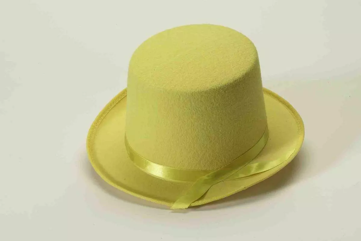 Forum Novelties Yellow Felt Adult Costume Top Hat 3 Forum Novelties Yellow Felt Adult Costume Top Hat