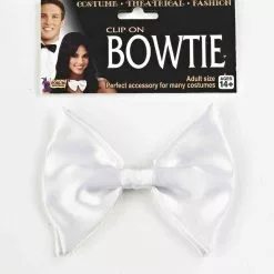 Forum Novelties White Clip On Bowtie Costume Accessory