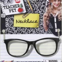 Forum Novelties Teacher's Pet Glasses With Chain Costume Necklace