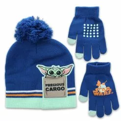Accessory Innovations Company Star Wars The Mandalorian The Child Winter Beanie & Glove Set | Blue