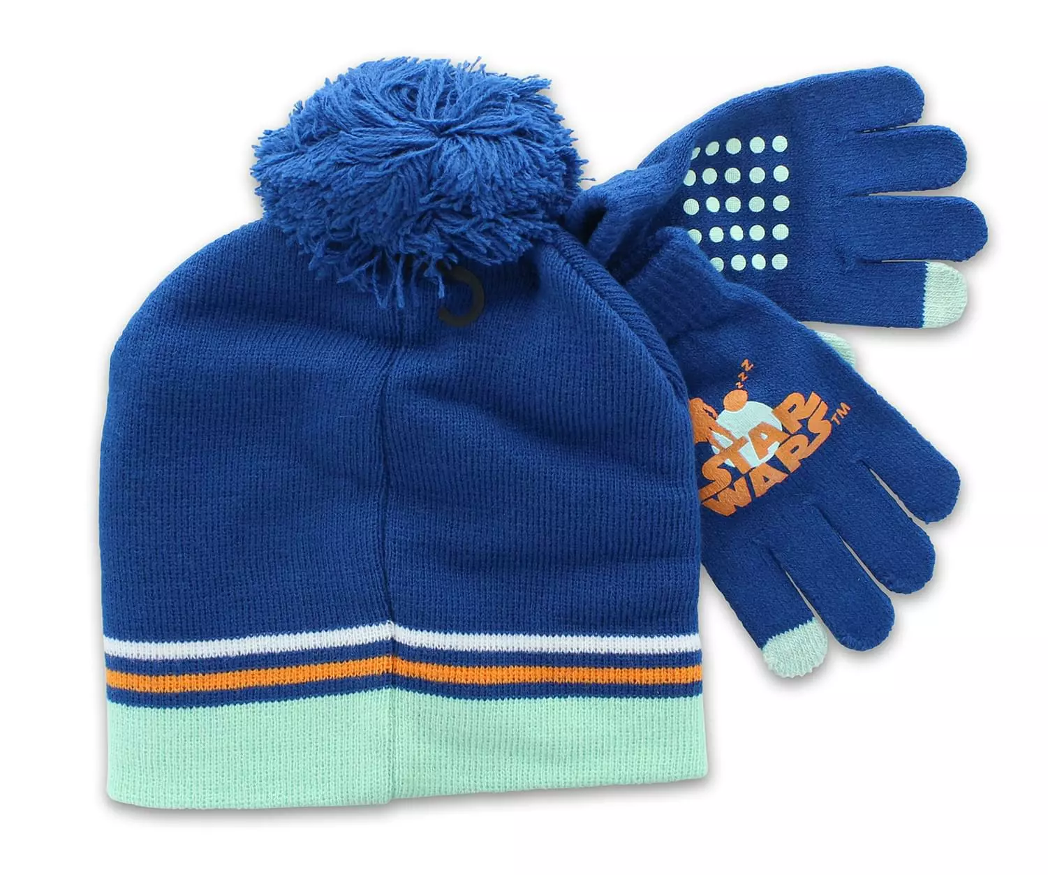 Accessory Innovations Company Star Wars The Mandalorian The Child Winter Beanie & Glove Set | Blue 6 Accessory Innovations Company Star Wars The Mandalorian The Child Winter Beanie & Glove Set | Blue - Image 4