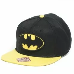 Bioworld DC Comics Batman Logo Mens Black Snapback Baseball Cap