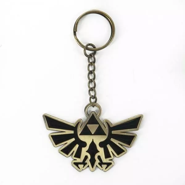 Bioworld Nintendo Zelda Mens Black Metal Keychain 3 Bioworld Nintendo Zelda Mens Black Metal Keychain