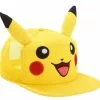 Bioworld Pokemon Pikachu Big Face With Ears Snapback Hat | One Size -Bioworld Shop BIW 37056 CA
