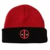 Bioworld Marvel Comics Deadpool Logo Red And Black Knit Watchmen Cap Hat -Bioworld Shop BIW 42646 C