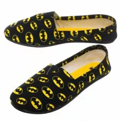 Bioworld DC Comics Batman Logo Canvas Slip On Shoes