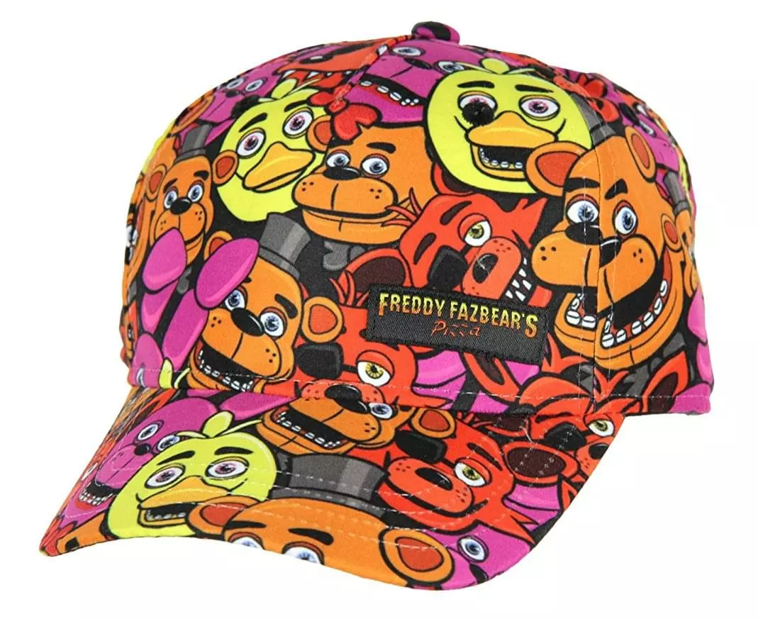Bioworld Five Nights At Freddy's Youth Freddy All-Over Print Snapback Hat 3 Bioworld Five Nights At Freddy's Youth Freddy All-Over Print Snapback Hat