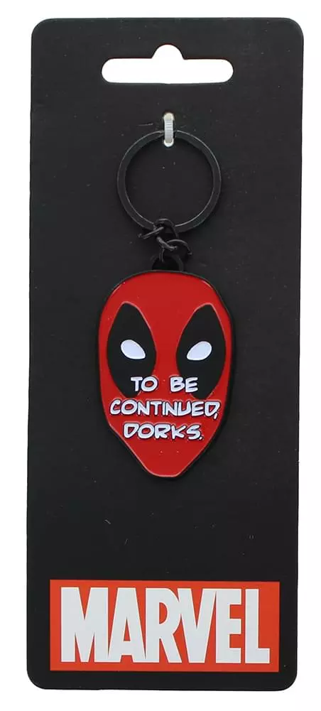 Bioworld Marvel's Deadpool "To Be Continued Dorks" Metal Enamel Key Chain 3 Bioworld Marvel's Deadpool "To Be Continued Dorks" Metal Enamel Key Chain