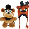 Bioworld Five Nights At Freddy's Freddy Fazbear Beanie And Plush Backpack Bundle -Bioworld Shop BIW FNAKC3 B2A