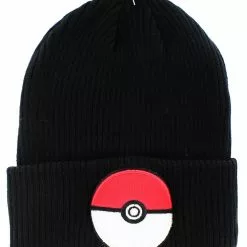 Bioworld Pokemon Pokeball Cuff Knit Beanie