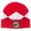 Bioworld Power Rangers Costume Beanie Hat Red Ranger -Bioworld Shop BIW KC2ZNFPOW CA
