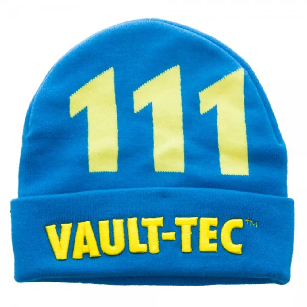 Bioworld Fallout Vault-Tec 111 Cuffed Knit Beanie 3 Bioworld Fallout Vault-Tec 111 Cuffed Knit Beanie