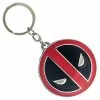 Bioworld Marvel Deadpool Logo Metal Keychain -Bioworld Shop BIW KE1TWSMVE CA