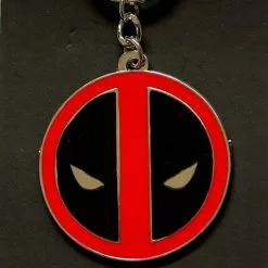 Bioworld Marvel Deadpool Logo Metal Keychain -Bioworld Shop BIW KE1TWSMVE CC
