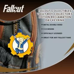 Bioworld Fallout Collectibles | Vault Boy Collector’s Edition Reclamation Day Keyring -Bioworld Shop BIW KE7EL0FSX CGR