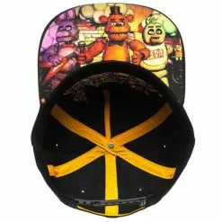Bioworld Five Nights At Freddy's Black Snapback Hat -Bioworld Shop BIW SB3IXPFNF CC