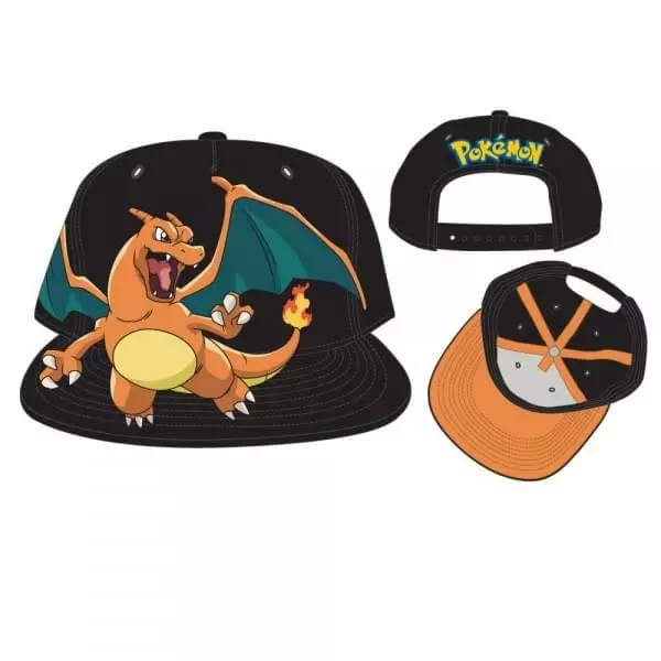 Bioworld Pokemon Charizard Black Snapback Hat 11 Bioworld Pokemon Charizard Black Snapback Hat - Image 9