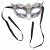Bauer Pacific Imports Mona Lisa Eye Costume Mask: Silver/Pink 1 Bauer Pacific Imports Mona Lisa Eye Costume Mask: Silver/Pink -Bioworld Shop BPI 12055 F CA