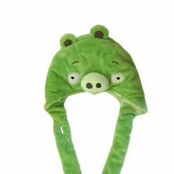 Commonwealth Toys Angry Birds Plush Laplander Hat - Green Pig