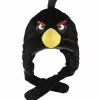 Commonwealth Toys Angry Birds Plush Hat: Black Bird -Bioworld Shop CMN 93138 CA