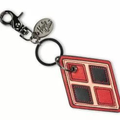 Crowded Coop, LLC DC Comics Bombshells Harley Quinn Faux Leather Keychain -Bioworld Shop CRC DCCL210 CC