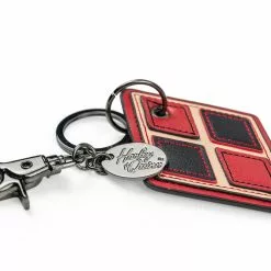 Crowded Coop, LLC DC Comics Bombshells Harley Quinn Faux Leather Keychain -Bioworld Shop CRC DCCL210 CD
