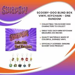 Crowded Coop, LLC Scooby-Doo Blind Box Vinyl Keychain - One Random -Bioworld Shop CRC SCDL200 CGR