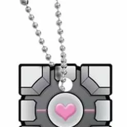 Crowded Coop, LLC Portal Original Companion Cube Key Cap Key Chain