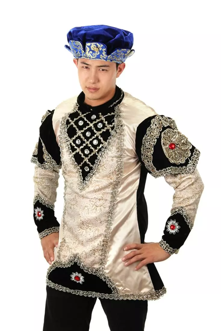 Elope King Henry Blue Tudor Adult Costume Hat 3 Elope King Henry Blue Tudor Adult Costume Hat