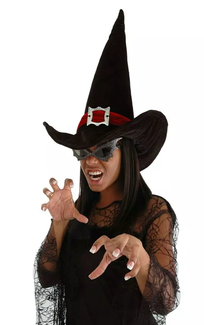 Elope Witch Black Adult Costume Hat 3 Elope Witch Black Adult Costume Hat