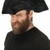 Elope Old Pirate Black Tricorn Hat Adult Costume Accessory One Size -Bioworld Shop ELP 290400 CA ba61c0e5 00d7 4930 86ae 0b76dbe55307