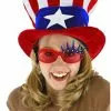 Elope Patriotic USA Uncle Sam Adult Velvet Costume Hat