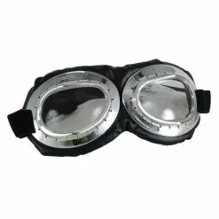 Elope Aviator Goggle Silver & Black Adult Costume Accessory