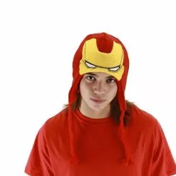 Elope The Avengers Iron Man Costume Knit Laplander Hat