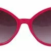 Elope Modern Cat Eye Costume Glasses Adult: Pink & Smoke