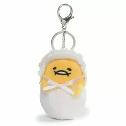 Enesco Baby Gudetama The Lazy Egg 3.5-Inch Plush Keychain