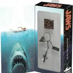 Factory Entertainment Jaws CHS Video Box Keychain & Pin Set -Bioworld Shop FCE 408655 CC