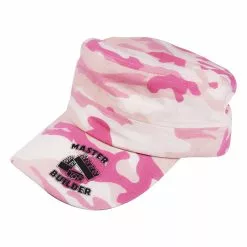 Toynk Master Builder Camo Hat | Pink & Cream Cap | Adjustable Size