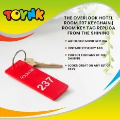 Toynk The Overlook Hotel Room 237 Keychain | Room Key Tag Replica From The Shining 11 Toynk The Overlook Hotel Room 237 Keychain | Room Key Tag Replica From The Shining -Bioworld Shop FCM 01291 CGR