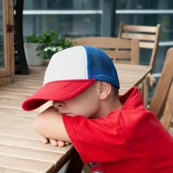 Toynk Stranger Things Mesh Red White & Blue Vintage Mesh Trucker Cap -Bioworld Shop FCM 01310 CF