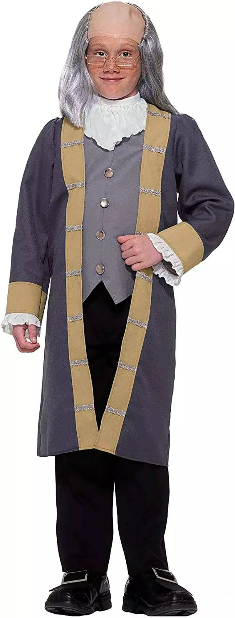 Forum Novelties Inventor Scientist Ben Franklin Costume Child 4 Forum Novelties Inventor Scientist Ben Franklin Costume Child - Image 2
