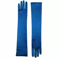 Forum Novelties Long Light Blue Adult Female Costume Satin Dress Gloves