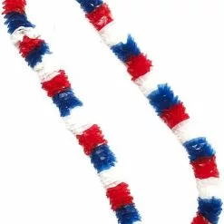 Forum Novelties Patriotic Red, White, And Blue Plastic Costume Lei Set Of 12