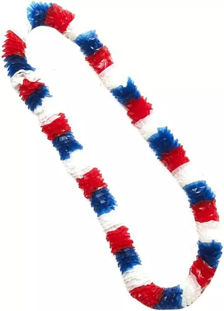 Forum Novelties Patriotic Red, White, And Blue Plastic Costume Lei Set Of 12 3 Forum Novelties Patriotic Red, White, And Blue Plastic Costume Lei Set Of 12