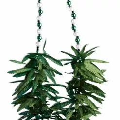 Forum Novelties Green Leaf Beads Costume Necklace One Size
