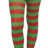Forum Novelties Red And Green Striped Tights Christmas Costume Accessory Child -Bioworld Shop FRM 72210 PA