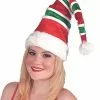 Forum Novelties Red & Green Striped Santa Unisex Costume Hat