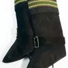 Forum Novelties Santa Claus Deluxe Black Boot Top Covers One Size